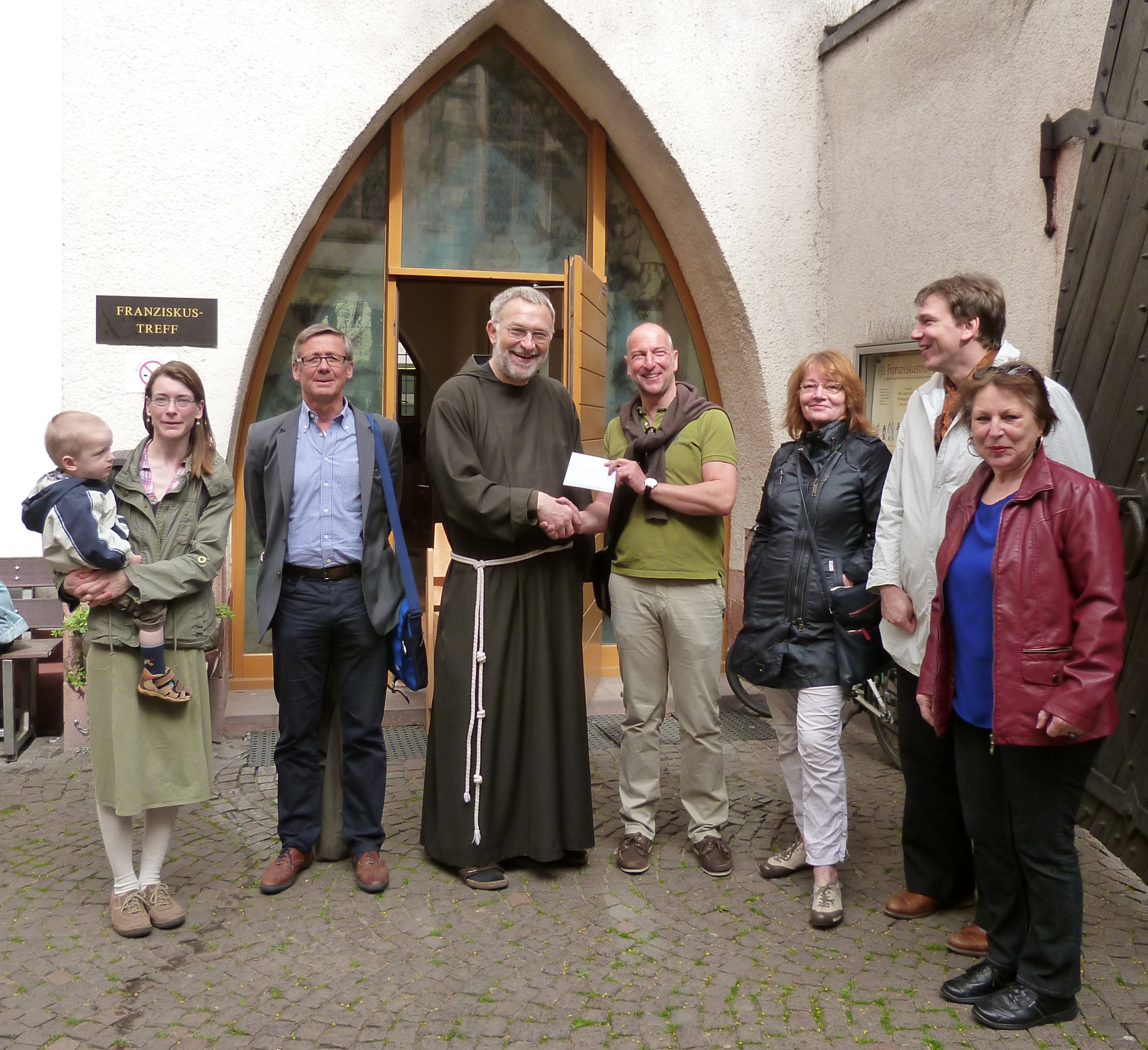 Spendenübergabe Weltgästeführertag 2014